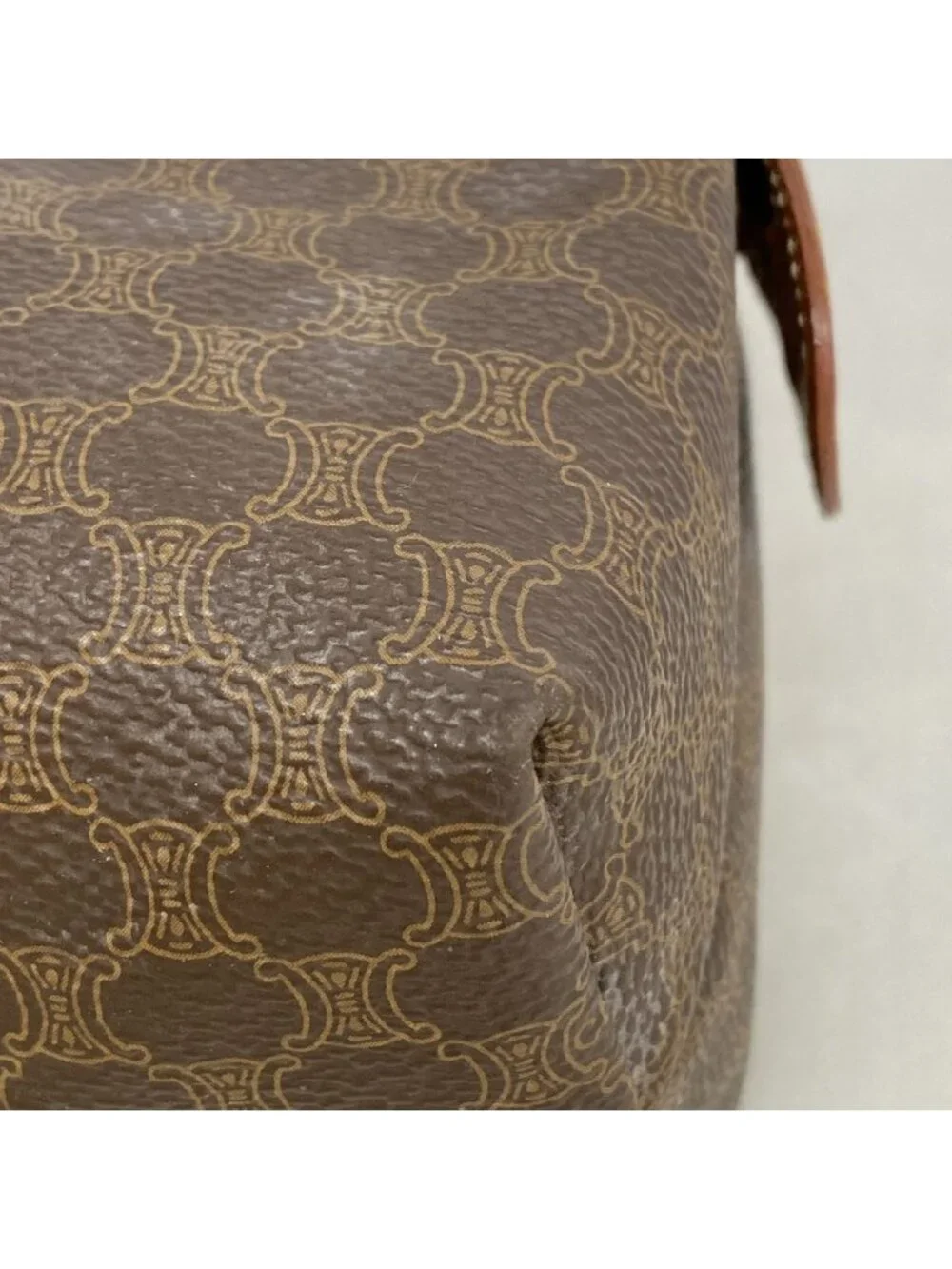 Celine Pouch Macadam Brown Gold